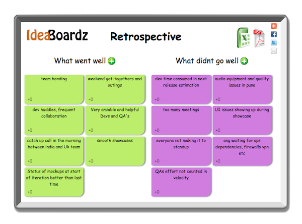 IdeaBoardz - Brainstorm, Retrospect, Collaborate